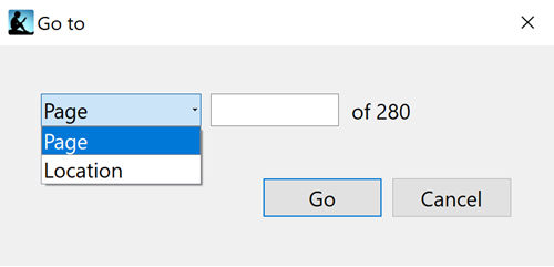 go button press on the kindle app