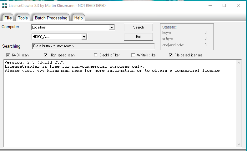 License Crawler