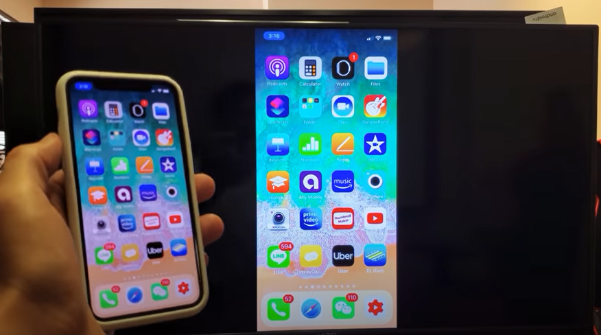 Mirroring iPhone content to a Visio TV