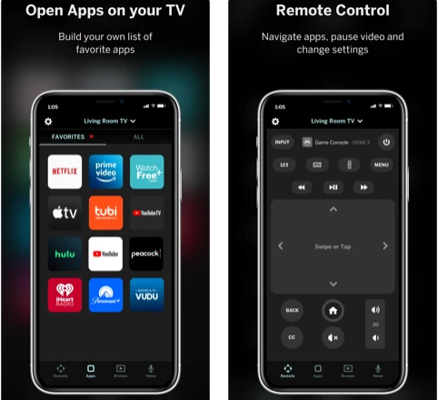 Vizio Smartcast Mobile application for mirroring iPhone to Vizio TV