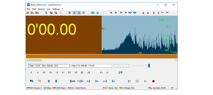 MP3 Cutter And Joiner Mp3DirectCut 