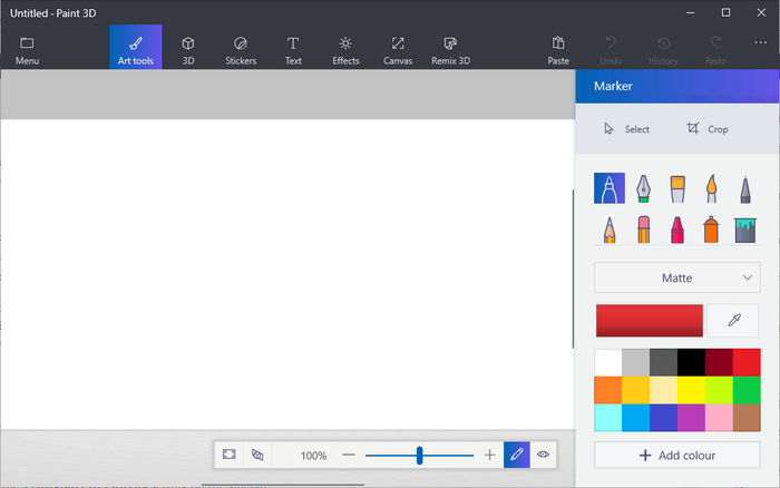 launch the ms paint 3d