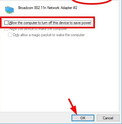 select the power management