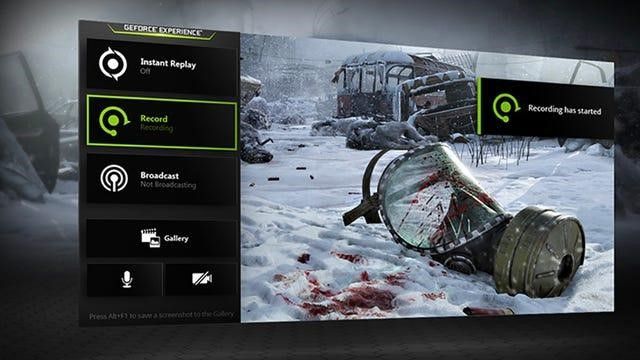 Nvidia Share screen recorder app for Windows
