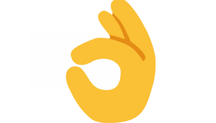 Okay Hand Sign Emoji