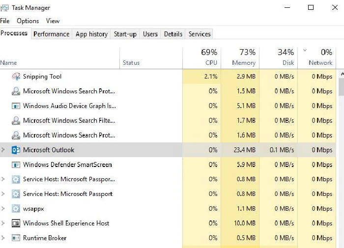 Outlook Not Responding Issue Solution 1 Step 1