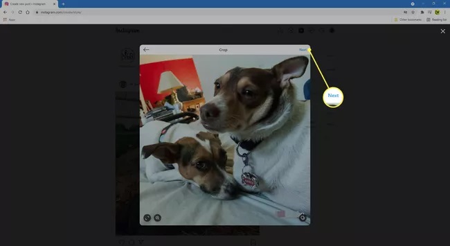instagram web crop picture
