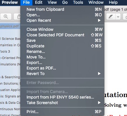 Converting PDF to jpg using Mac Preview app