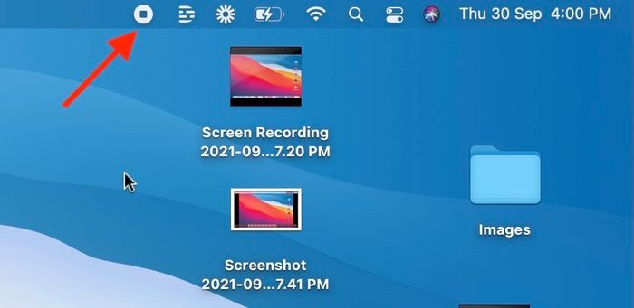 save the screen recording file