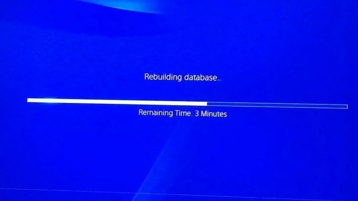 complete the process of rebuilding database