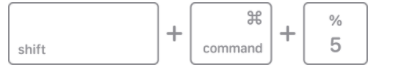 Press the shift command 5 keys