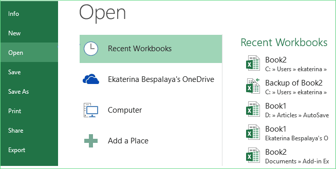 Restore crashed Excel file.