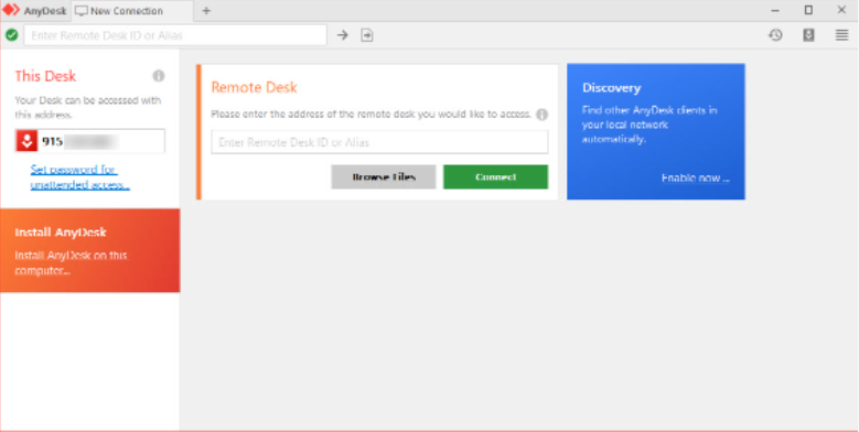 enter id code to connect another PC