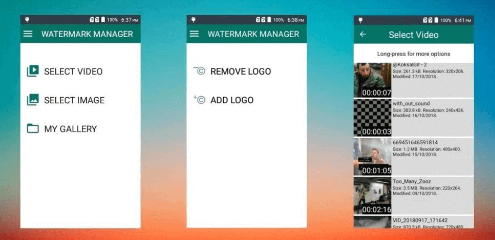 click Remove Watermark option