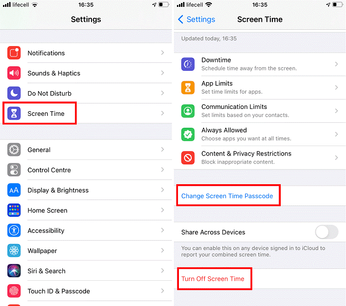 Reset Screen Time Passcode on iPhone & iPad & Mac
