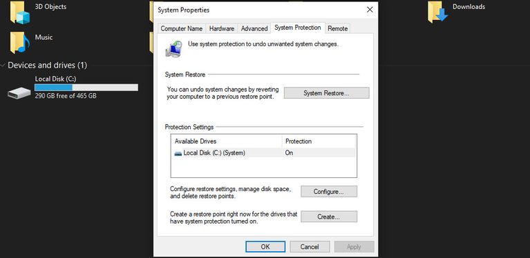 restore system to fix the RPC server is the unavailable error