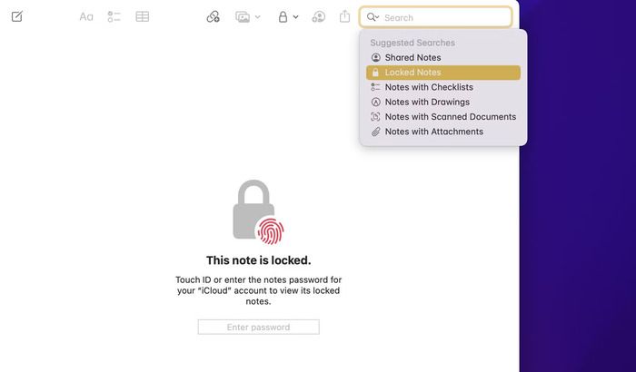 find save passwords using notes app