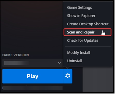 Validate game files