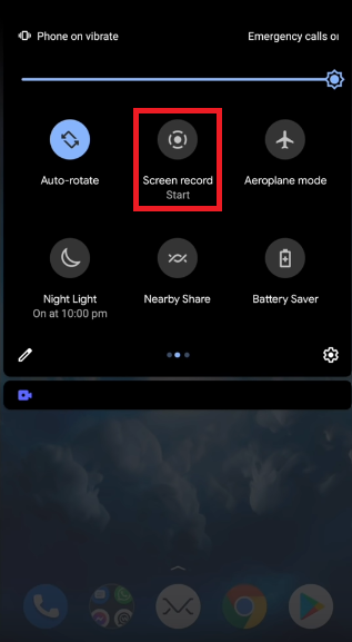 screen record instagram story on Android