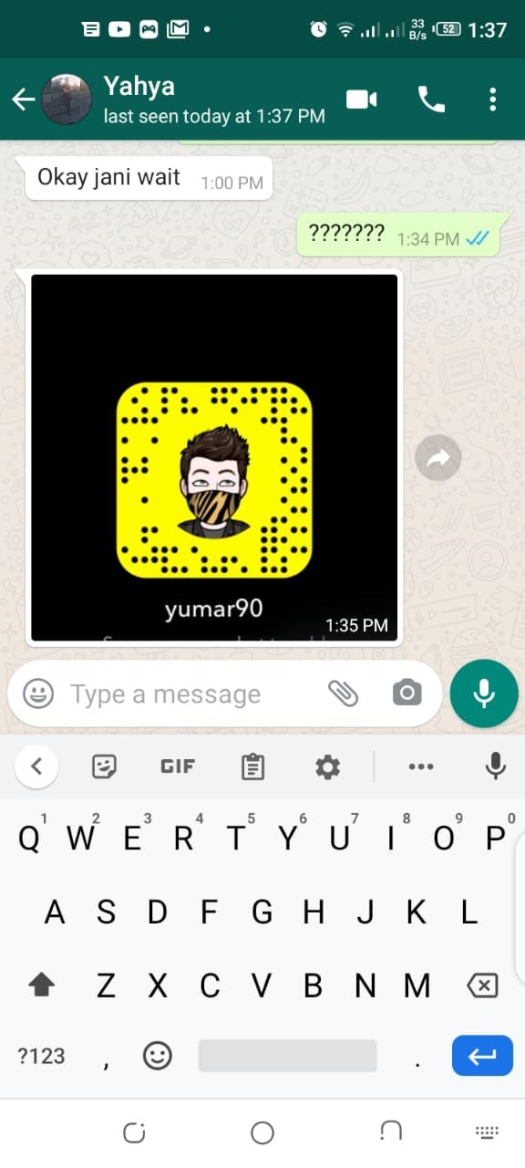 screenshot image of the snapcode