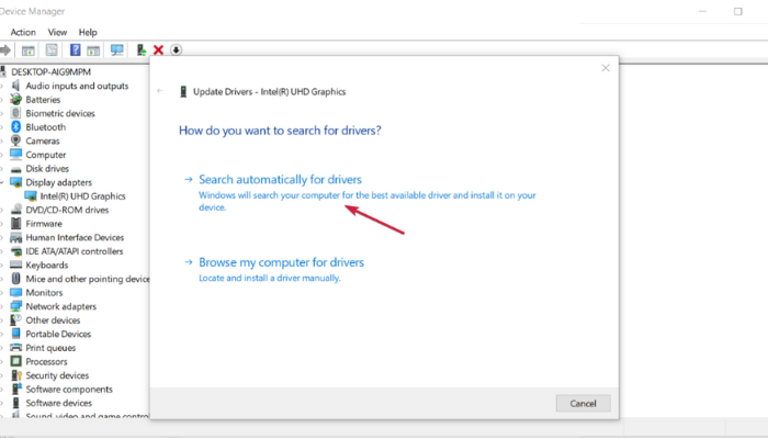 Search Automatically For Drivers