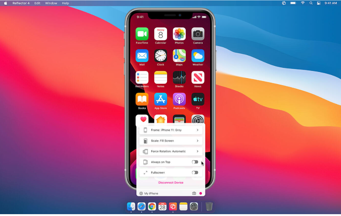 Select device in reflector