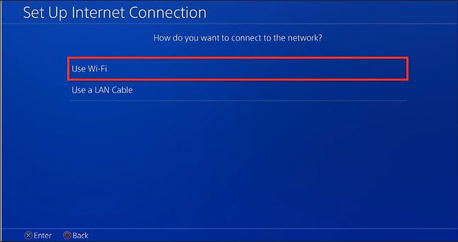 select use wifi
