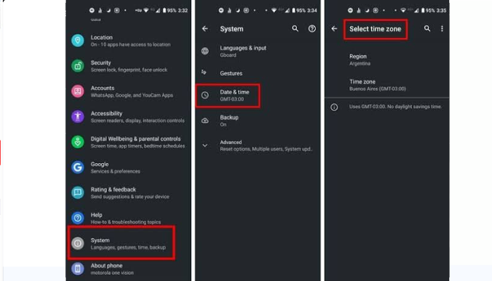 Set Time Automatically