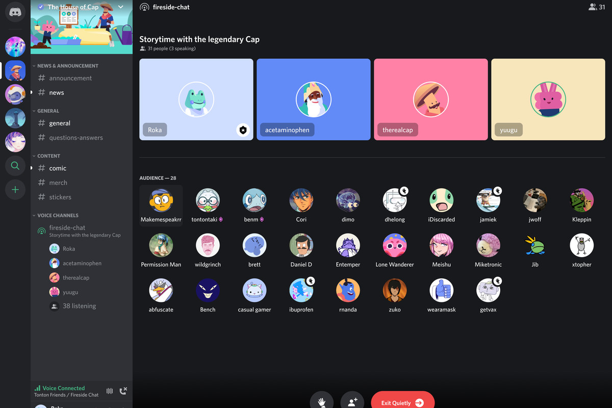discord app interface