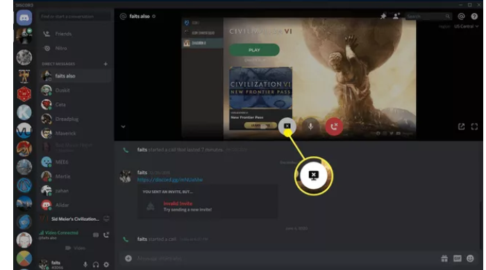 How to Share Screen on Discord PC Voice Call Alternative Step 7