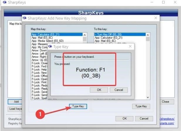 How to disable keyboard in a laptop with SharpKeys