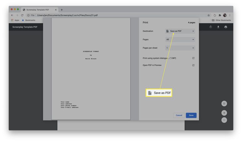 remove pages from pdf using google chrome