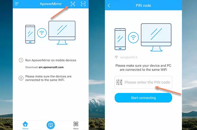 Stream music from Android to PC via PIN/QR code step 3
