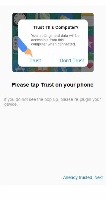 stream music from iphone to pc via usb step 2