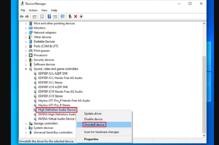System Thread Exception Not Handled Reinstall the Drive Step 3