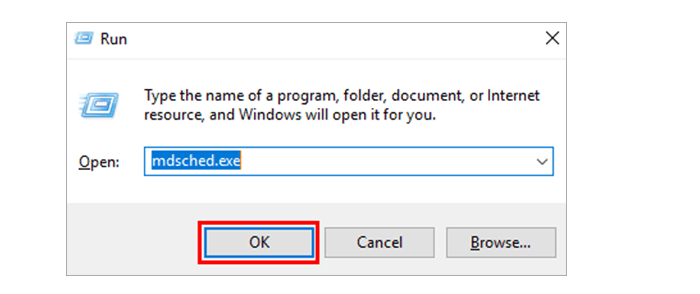 System Thread Exception Not Handled Run Memory Diagnosis Step 2