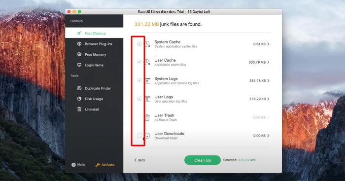 The Procedure Entry Point Not Be Located With System File With EaseUS CleanGenius Step 4
