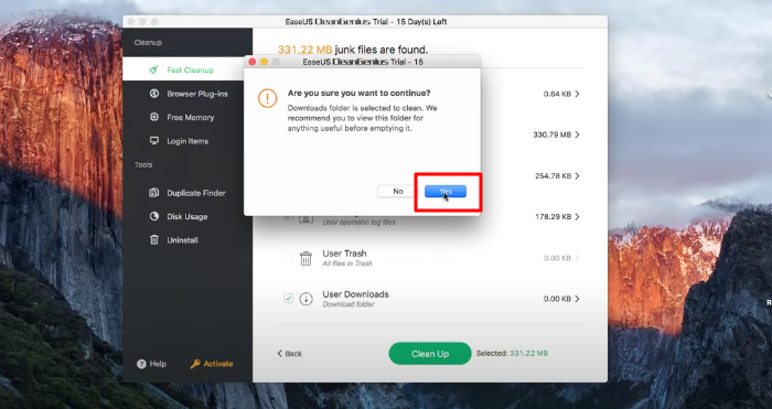 The Procedure Entry Point Not Be Located With System File With EaseUS CleanGenius Step 5