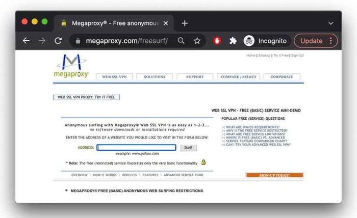 Top 10 Best Free Proxy Servers Megaproxy