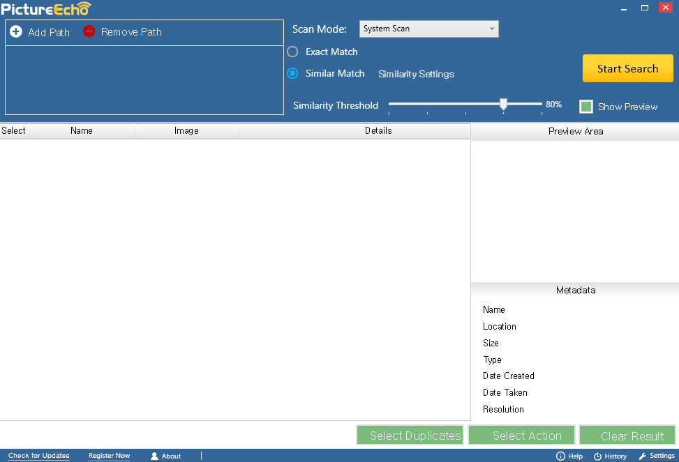 picture echo interface