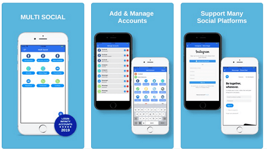 multi social interface