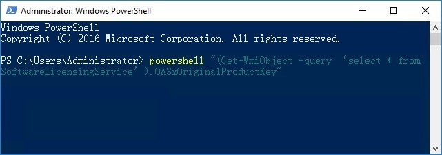 type in following command