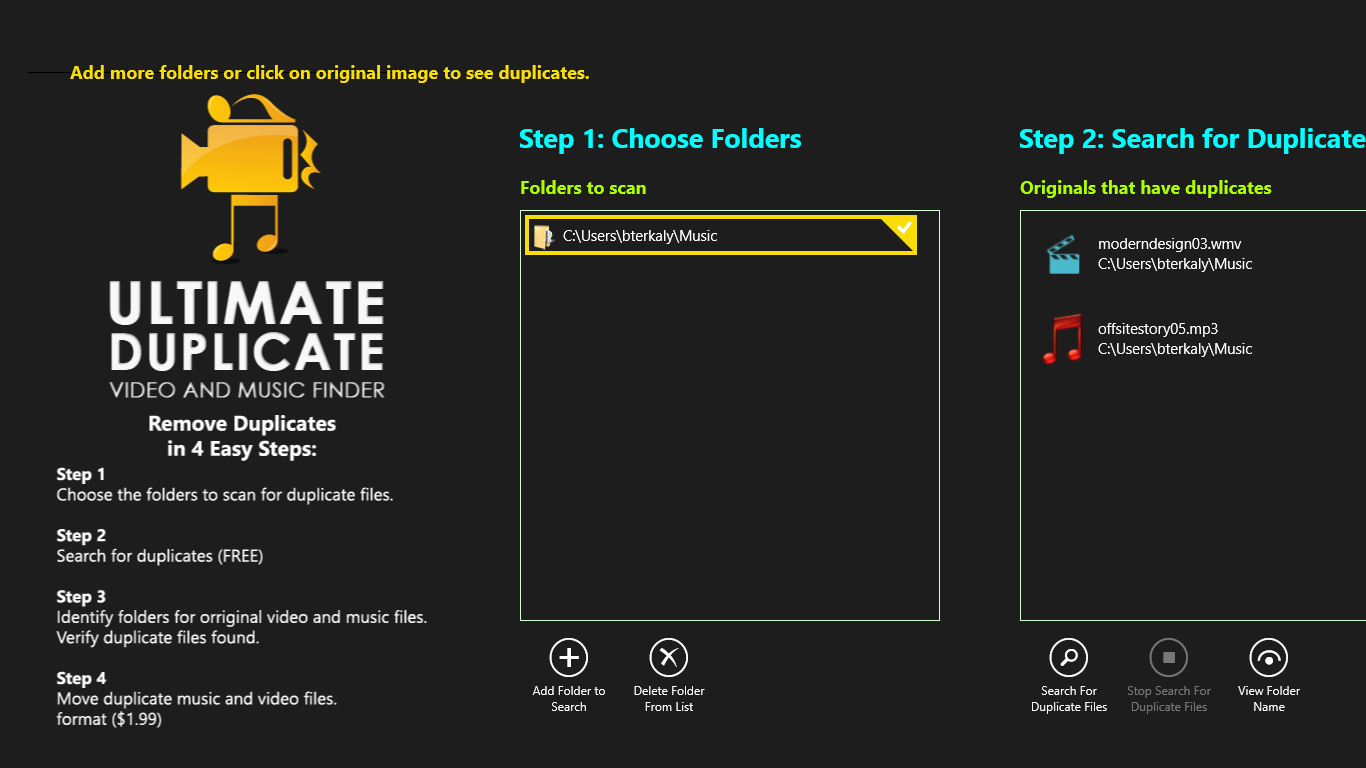Ultimate Duplicate app for duplicate video finder