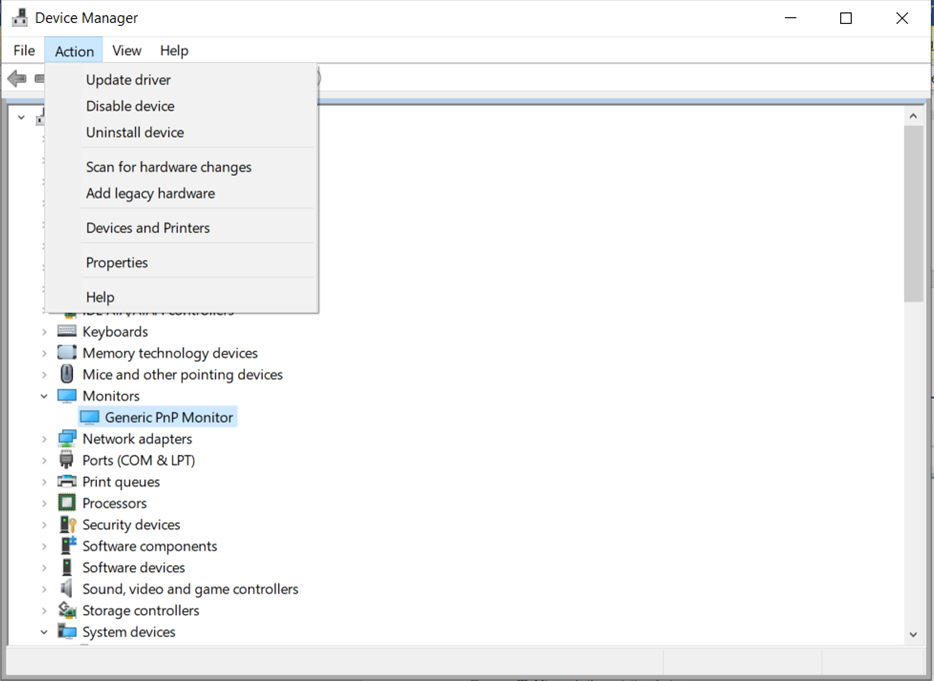 Scan hardware for changes