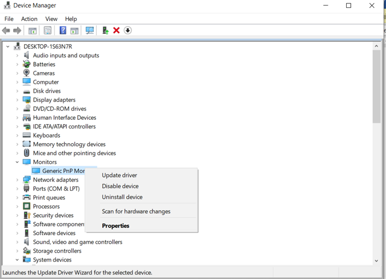 Uninstall Generic Monitor Driver