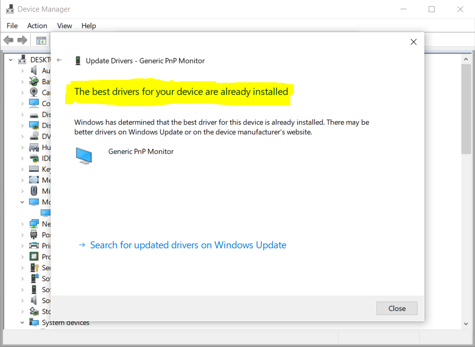 See what drivers have been installed 