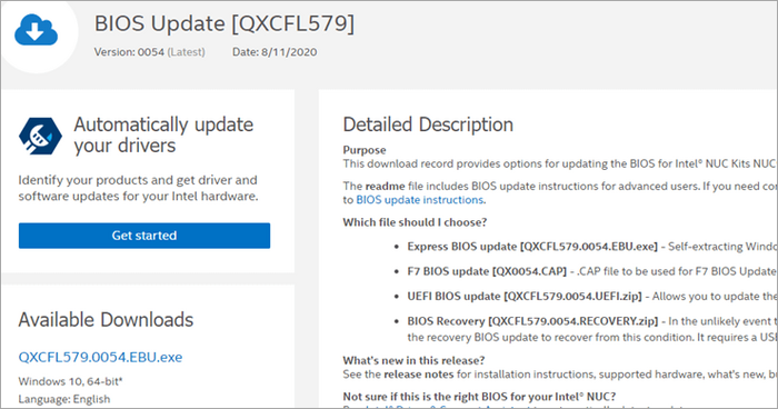 update your system bios