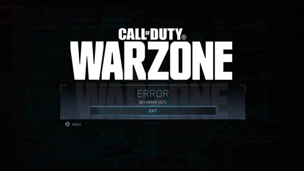 Call of Duty Vanguard Dev Error 5573