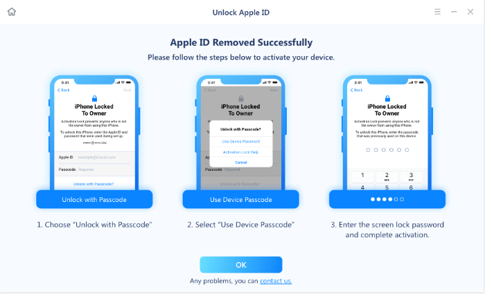 Ways to Remove Activation Lock without Apple ID Method 1 Step 4