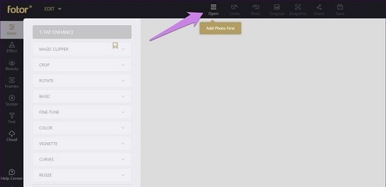 online website to remove digital stickers from pictures step 2